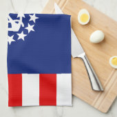 Symbol für die Flagge eines amerikanischen Schiffe Handtuch (Viertel Falte)