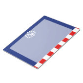Symbol für die Flagge eines amerikanischen Schiffe Notizblock (angewinkelt)