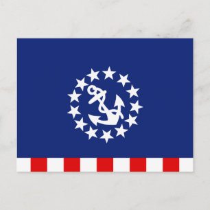 Symbol für die Flagge eines amerikanischen Schiffe Postkarte