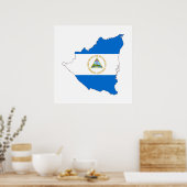 Symbol für die Flagge eines Landes Poster (Küche)