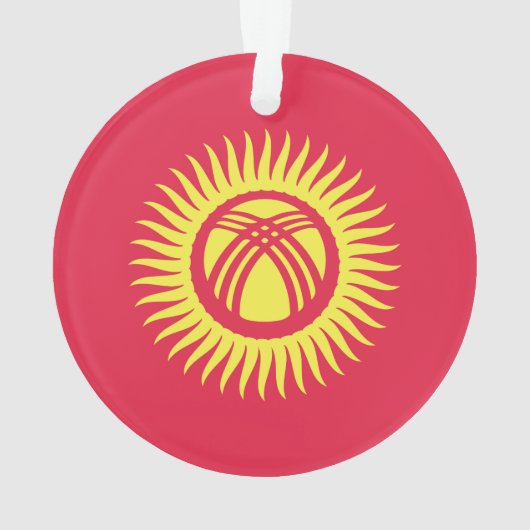 Symbol für die Flagge Kirgisistans Ornament (Rückseite)
