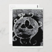 Symbol für die Hexen Postkarte (Vorne/Hinten)