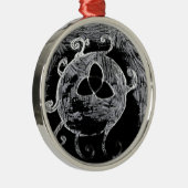 Symbol für die Hexen Silbernes Ornament (Rechts)