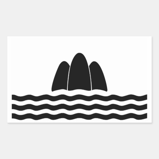 Symbol für die Inselregion Gozo Malta Rechteckiger Aufkleber (Vorderseite)