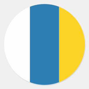 Symbol für die Kanarische Inseln Runder Aufkleber