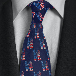 Symbol für die Liebe der amerikanischen Flagge Krawatte