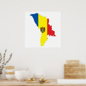 Symbol für die Moldova-Republik Poster (Küche)