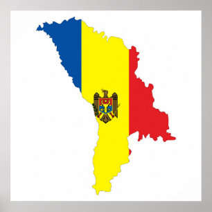 Symbol für die Moldova-Republik Poster