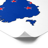 Symbol für die neue Flagge Poster (Ecke)