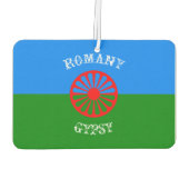 Symbol für die offizielle Sinti und Roma-Schleife Autolufterfrischer (Rückseite)