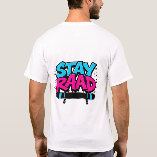 Symbol für die Retro-Skateboard - Krasser T - Shir T-Shirt (Rückseite)