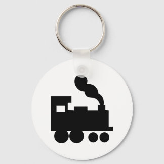 Symbol für die schwarze Eisenbahn Schlüsselanhänger