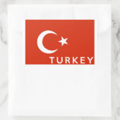 Symbol für die Türkei Rechteckiger Aufkleber (Tasche)