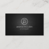 Symbol für Dokumentengläser im Korrekturlesegerät Visitenkarte (Vorderseite)