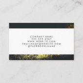 Symbol für echtes Anwesen Agent | Goldstaub Visitenkarte (Rückseite)