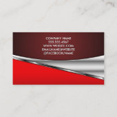 Symbol für echtes Anwesen Agent | ZUHAUSE | Red Me Visitenkarte (Rückseite)