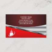 Symbol für echtes Anwesen Agent | ZUHAUSE | Red Me Visitenkarte (Rückseite)