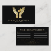 Symbol für Elegante HeilHände Yin Yang Visitenkarte (Vorne/Hinten)