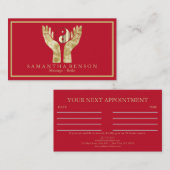 Symbol für Elegante HeilHände Yin Yang Visitenkarte (Vorne/Hinten)