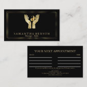 Symbol für Elegante HeilHände Yin Yang Visitenkarte (Vorne/Hinten)