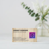 Symbol für elektrische Steckdose Visitenkarte (Stehend Vorderseite)