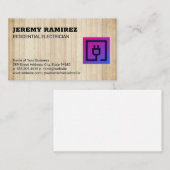 Symbol für elektrische Steckdose Visitenkarte (Vorne/Hinten)