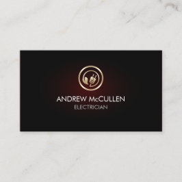 Symbol für elektrische Zuhause-Reparatur Öko Elect Visitenkarte