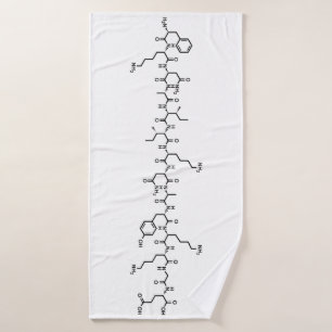 Symbol für Endhormon-Chemie Badehandtuch