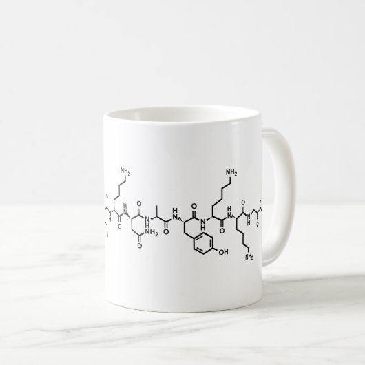 Symbol für Endhormon-Chemie Kaffeetasse (VorderseiteRechts)