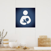 Symbol für Ernährung/Stillzeit Poster (Küche)
