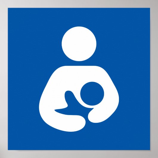Symbol für Ernährung/Stillzeit Poster (Vorne)