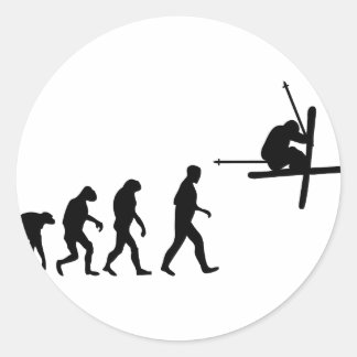 Symbol für Evolution Runder Aufkleber