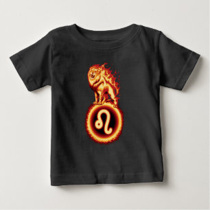 Symbol für Feuerlöschlampe - Leo Zodiac-Zeichen Baby T-shirt