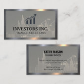 Symbol für Finanzdiagramme Visitenkarte (Vorne/Hinten)