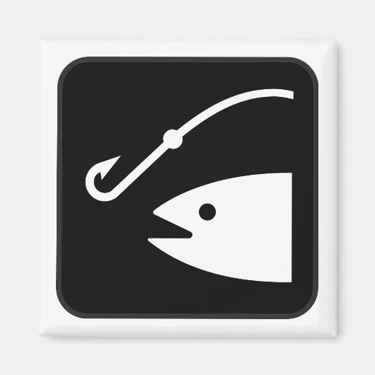 Symbol für Fischerei Magnet (Vorne)