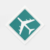 Symbol für Flughafenzeichen Zeichen für das Flugze Serviette (Ecke)