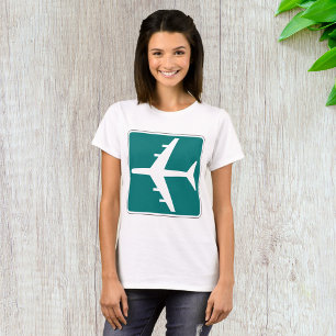Symbol für Flughafenzeichen Zeichen für das Flugze T-Shirt