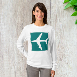 Symbol für Flughafenzeichen Zeichen für das Flugze T-Shirt