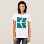 Symbol für Flughafenzeichen Zeichen für das Flugze T-Shirt (Vorne ganz)