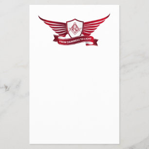 Symbol für Freimaurerei und Schild Flyer