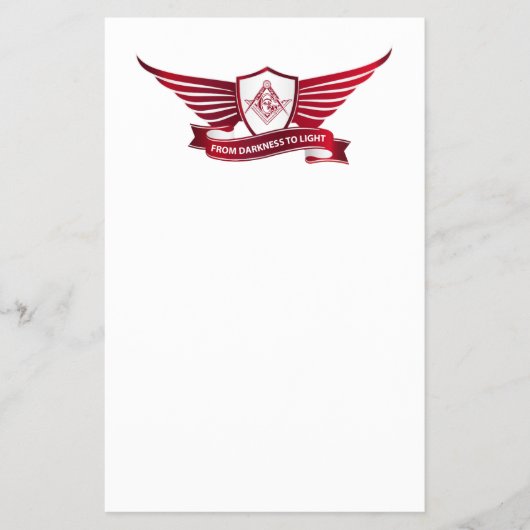 Symbol für Freimaurerei und Schild Flyer (Vorne)