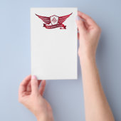 Symbol für Freimaurerei und Schild Flyer (Handgriff)