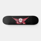 Symbol für Freimaurerei und Schild Skateboard (Horizontal)