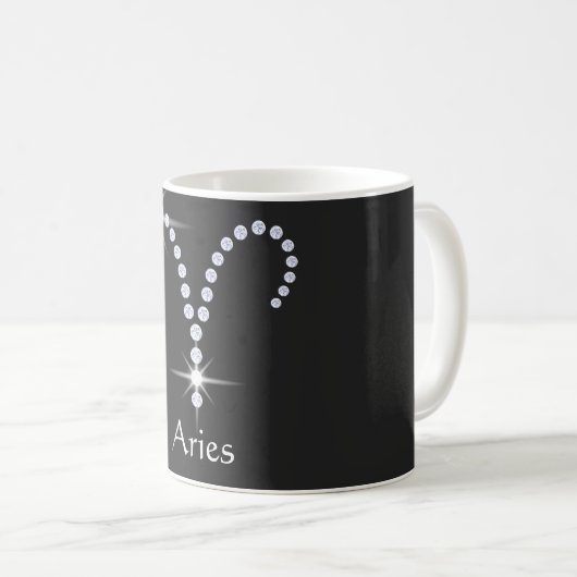 Symbol für funkelnd Diamanten Kaffeetasse (VorderseiteRechts)