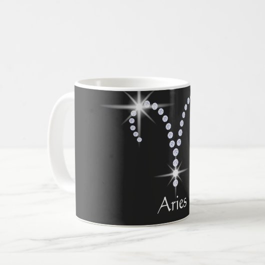Symbol für funkelnd Diamanten Kaffeetasse (Vorderseite Links)