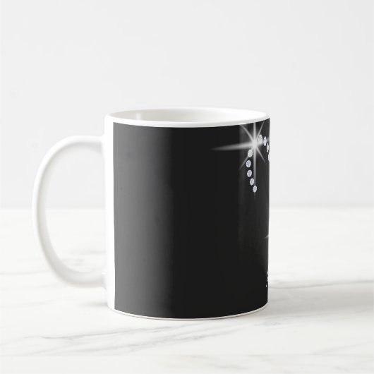 Symbol für funkelnd Diamanten Kaffeetasse (Links)