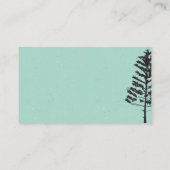 Symbol für Gartengeräte | Baum Visitenkarte (Rückseite)