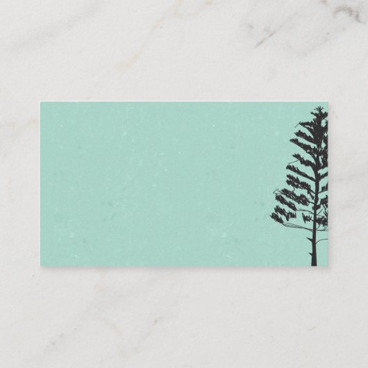 Symbol für Gartengeräte | Baum Visitenkarte (Rückseite)