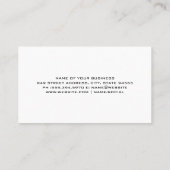 Symbol für Gartenwerkzeug Visitenkarte (Rückseite)