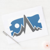 Symbol für Gebirgskette Rechteckiger Aufkleber (Umschlag)
